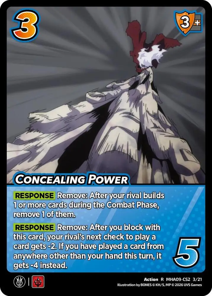 Concealing Power card front