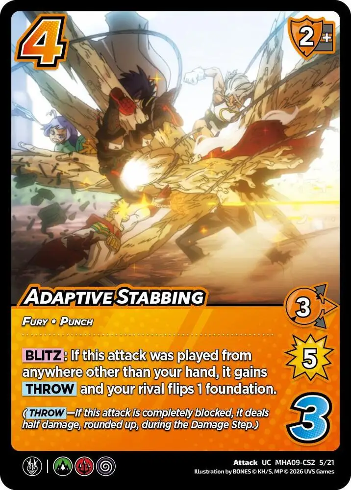 Adaptive Stabbing card front