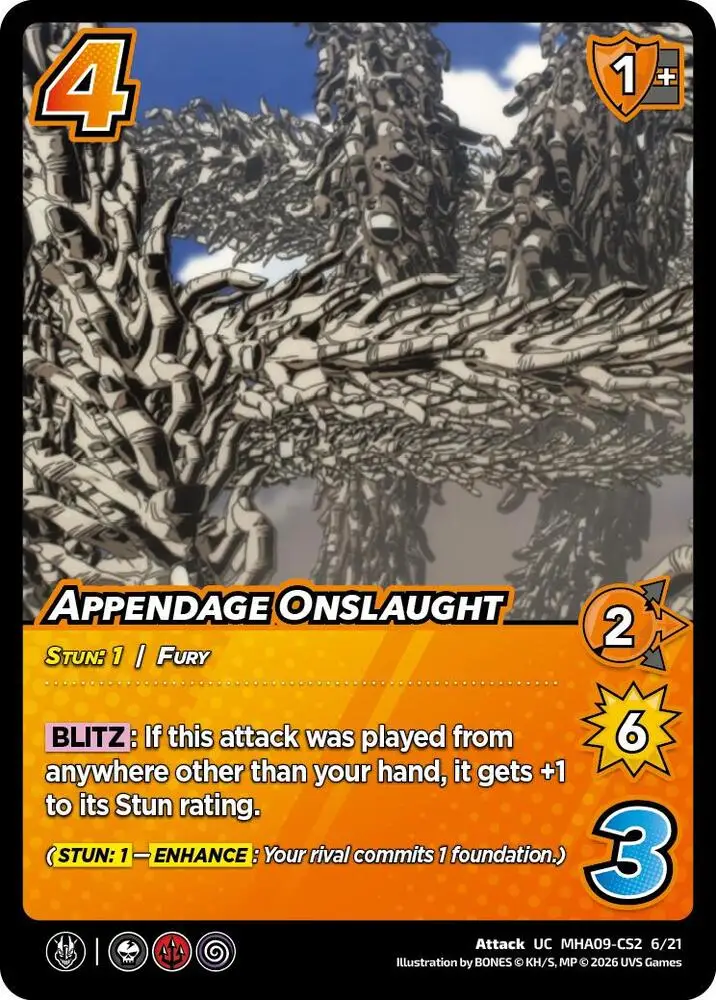 Appendage Onslaught card front