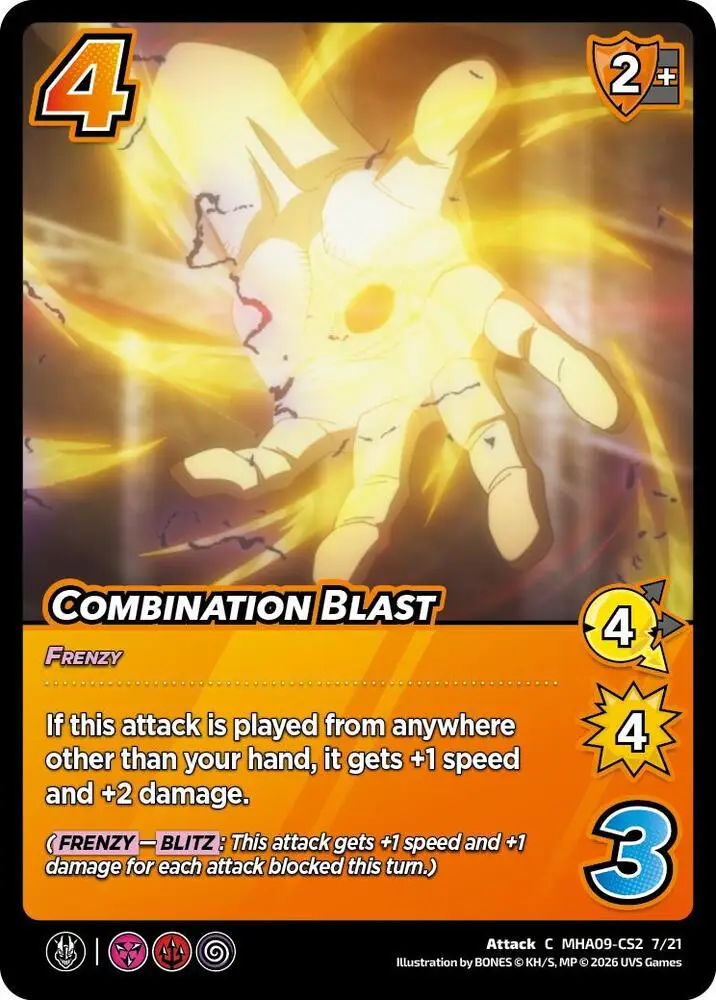 Combination Blast card front
