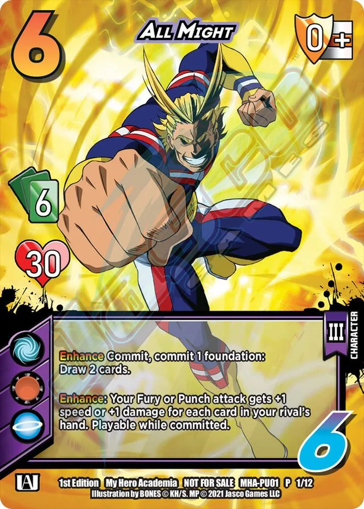 All Might (Plus Ultra Pack 1) card front