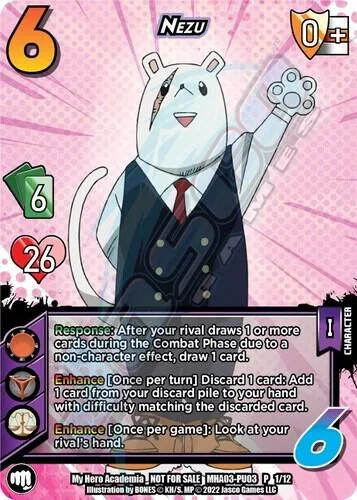 Nezu (Plus Ultra Pack 3) card front