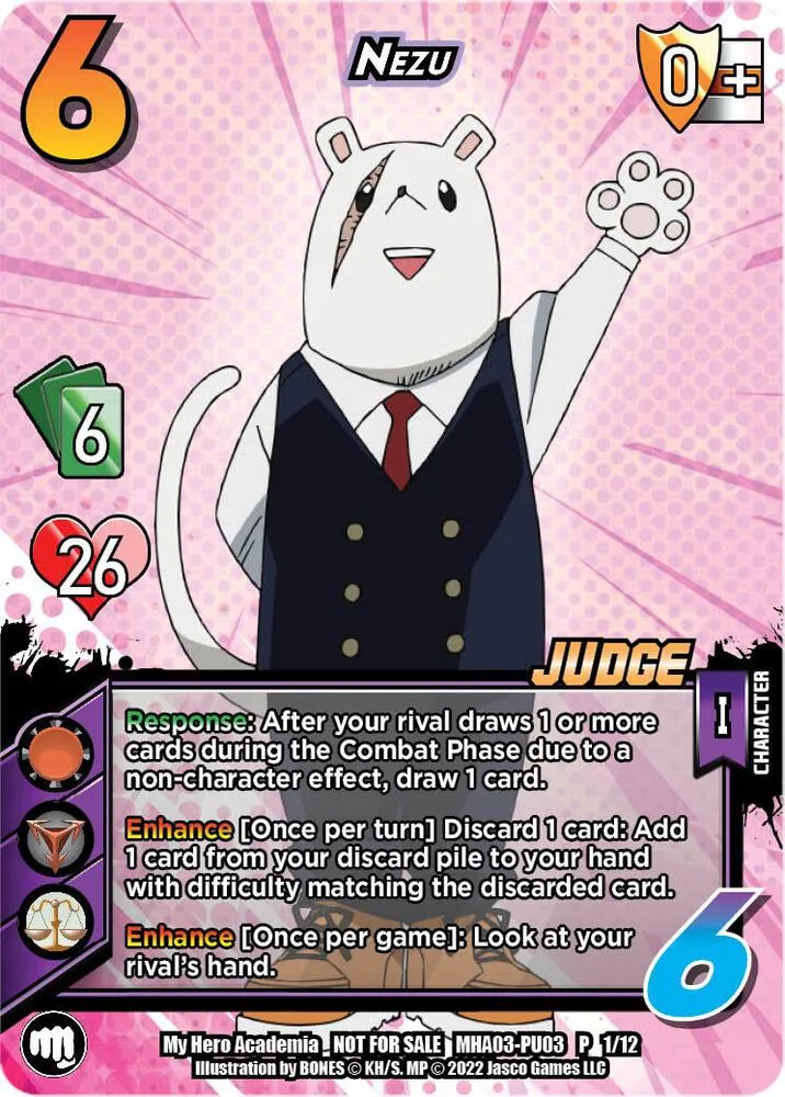 Nezu (Plus Ultra Pack 3 Judge) card front