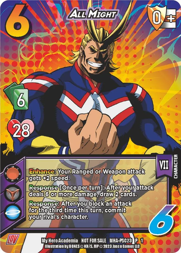 All Might (Provisional Store Championship 2023) card front