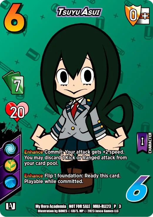 Tsuyu Asui (Regional License Exam 2023) card front