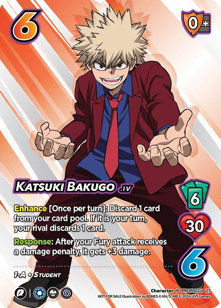 Katsuki Bakugo (Season 1 Local Qualifier Promo) card front