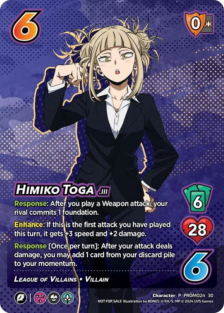 Himiko Toga (2024 Regionals Season 2) card front
