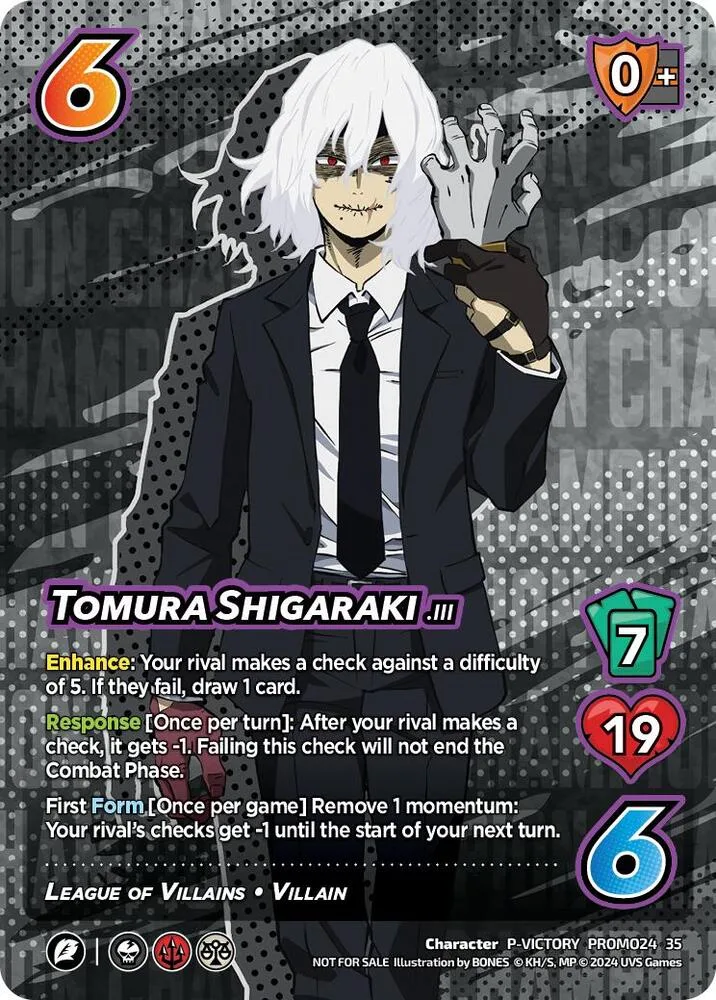 Tomura Shigaraki (2024 Regionals Season 2) (Victory) card front