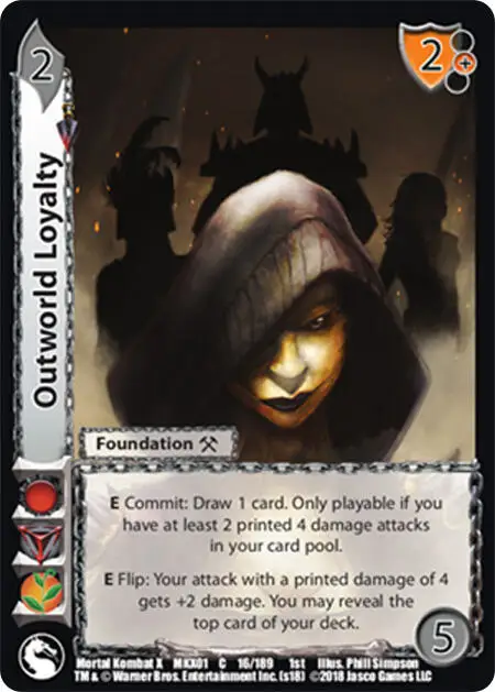 Outworld Loyalty card front