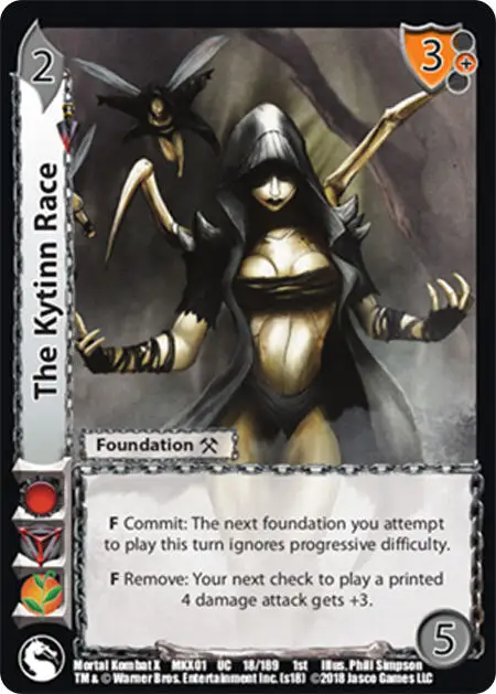 The Kytinn Race card front
