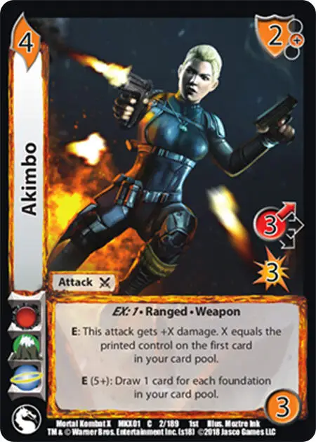 Akimbo card front