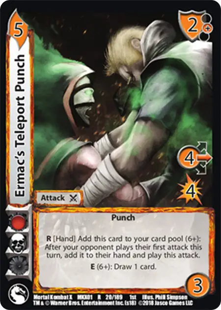 Ermac's Teleport Punch card front