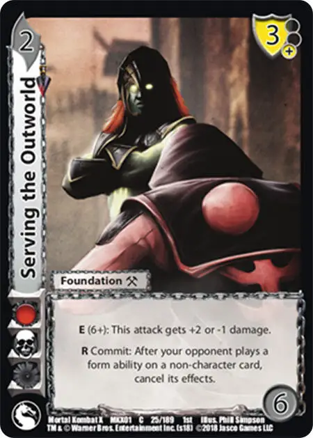 Serving the Outworld card front