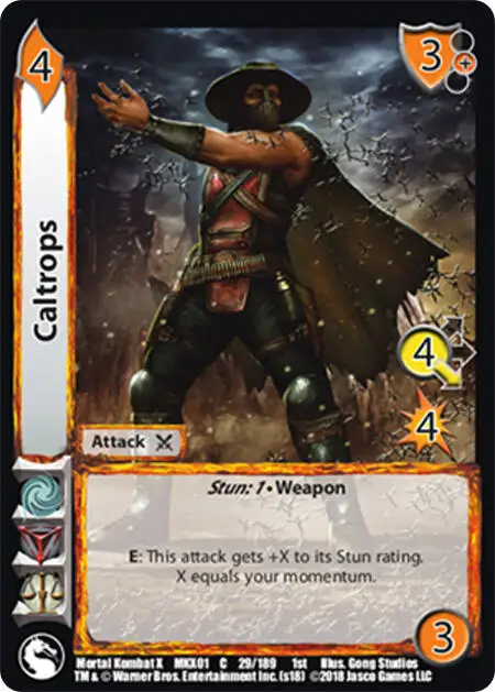 Caltrops card front