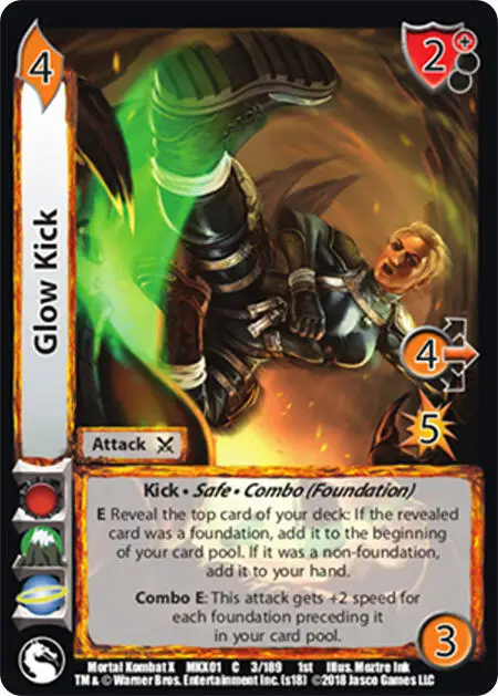 Glow Kick card front