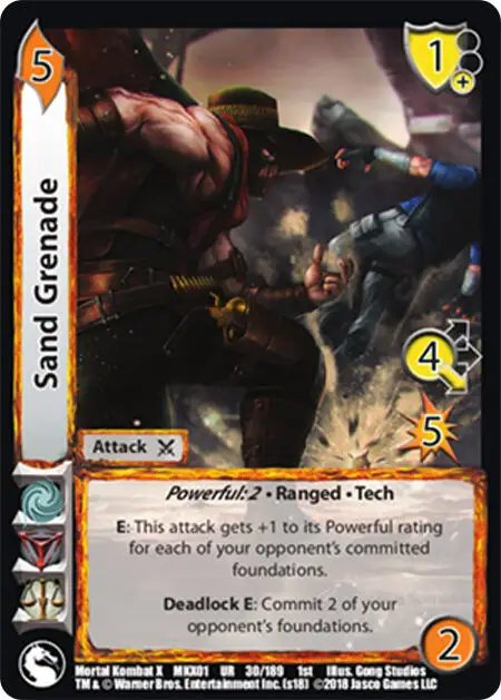 Sand Grenade card front