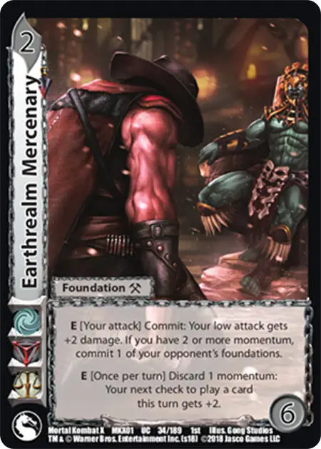Earthrealm Mercenary card front