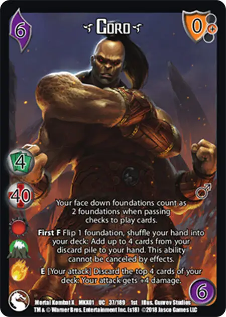 Goro* card front
