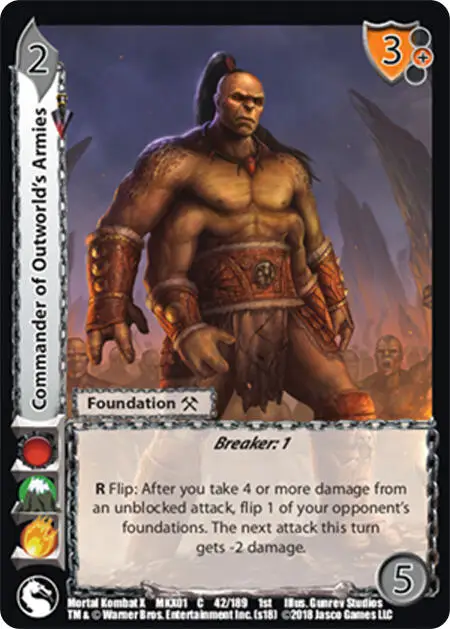 Commander of Outworld's Armies card front
