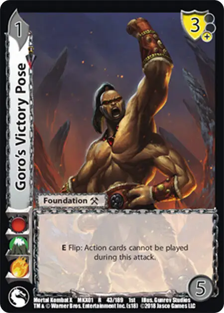 Goro's Victory Pose card front