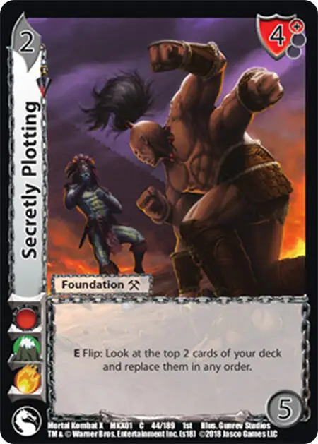 Secretly Plotting card front