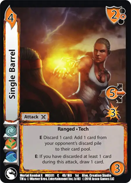 Single Barrel card front