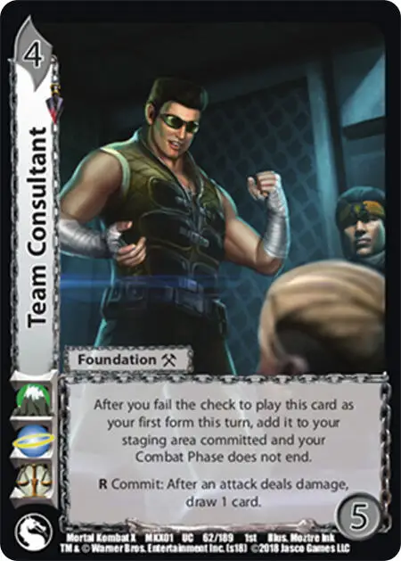 Team Consultant card front