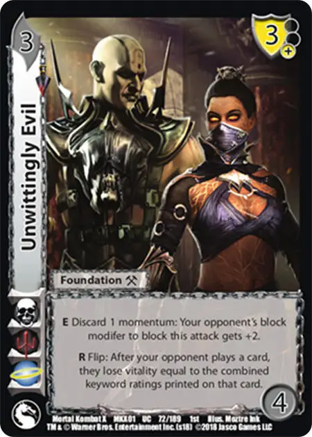Unwittingly Evil card front