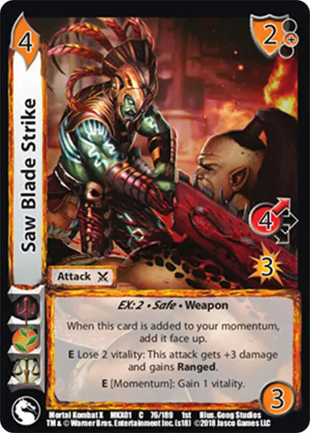 Saw Blade Strike card front