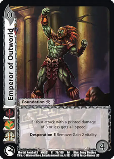 Emperor of Outworld card front
