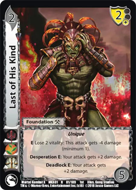 Last of His Kind card front