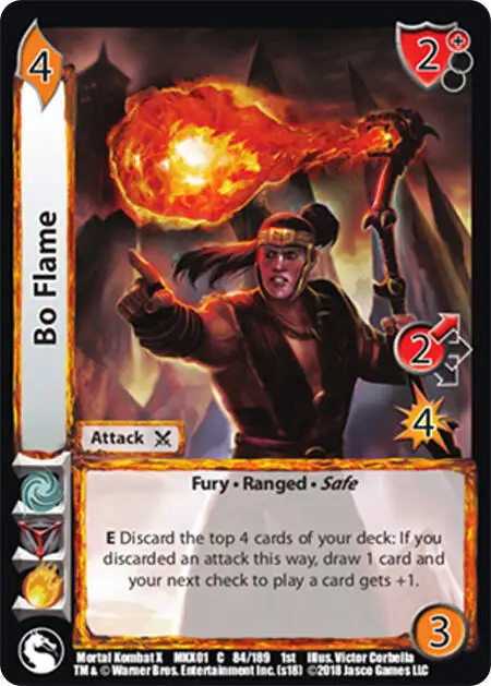 Bo Flame card front