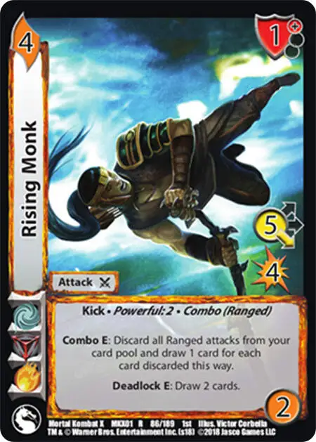 Rising Monk card front