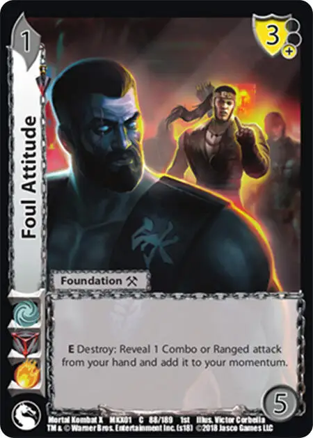 Foul Attitude card front