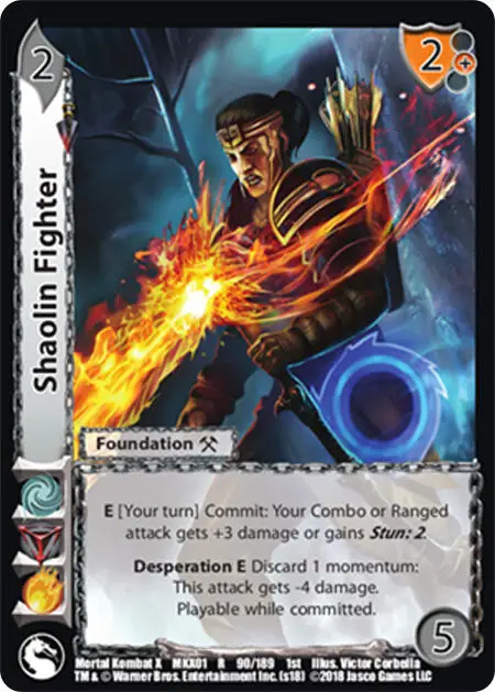 Shaolin Fighter card front