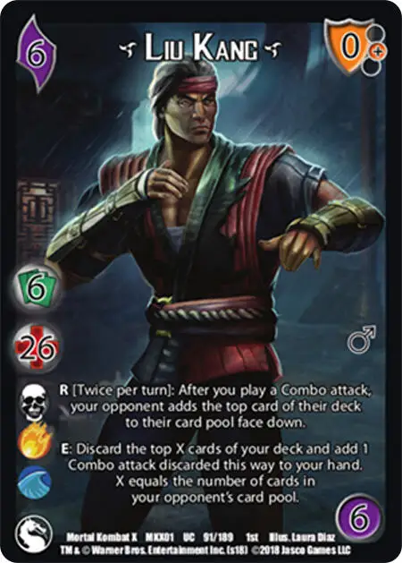 Liu Kang* card front