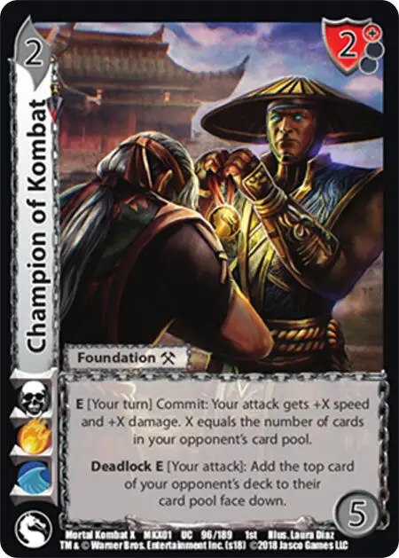 Champion of Kombat card front
