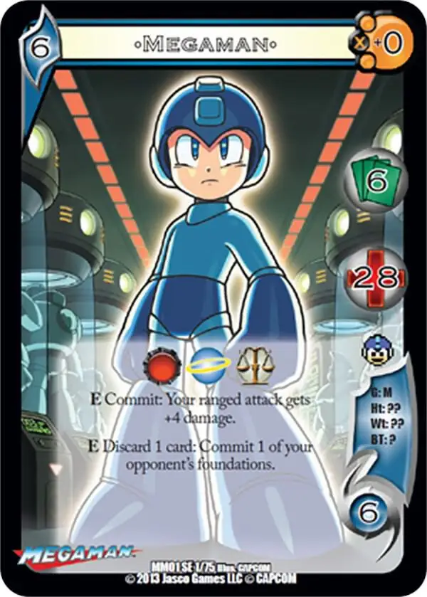 Megaman card front