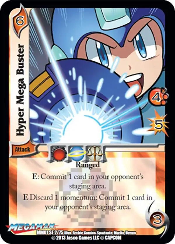 Hyper Mega Buster card front