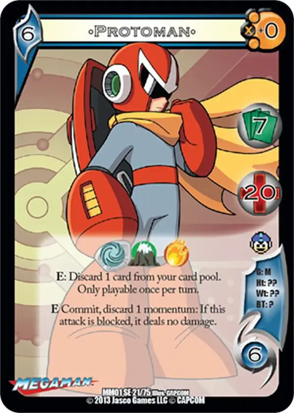 Protoman card front
