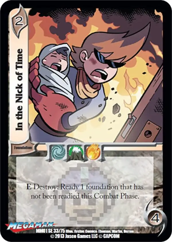 In the Nick of Time card front