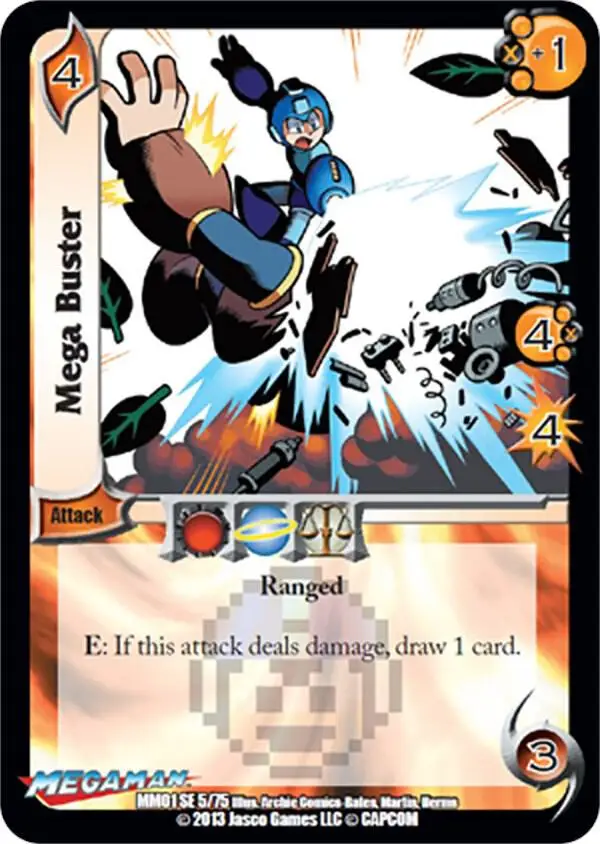 Mega Buster card front