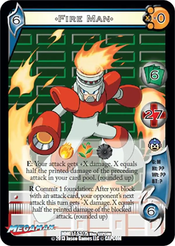 Fire Man card front