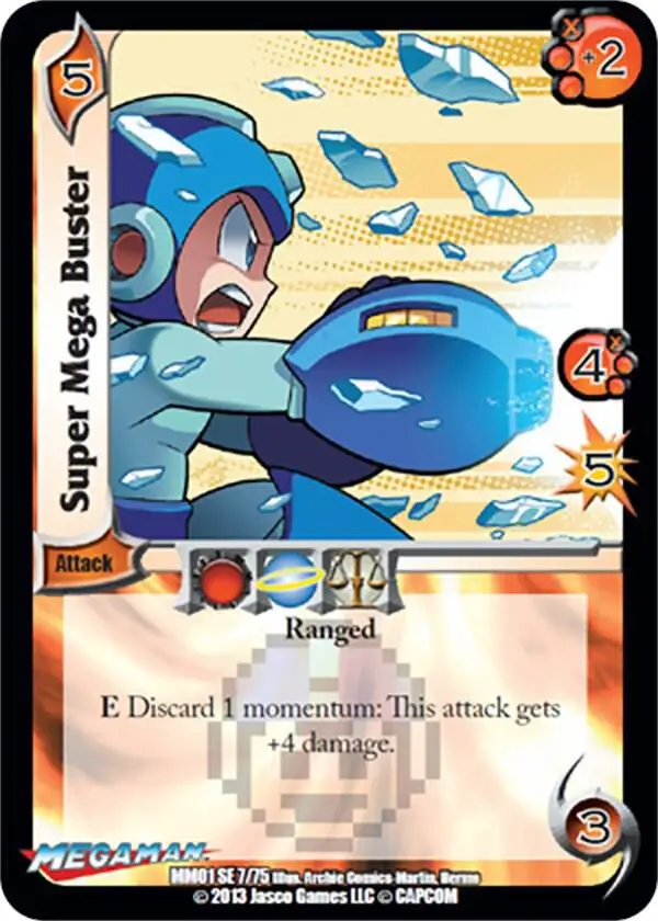 Super Mega Buster card front