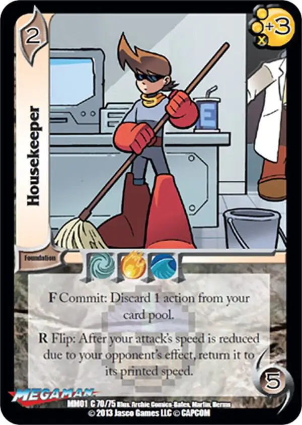 Housekeeper card front