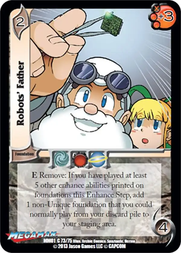 Robots' Father card front