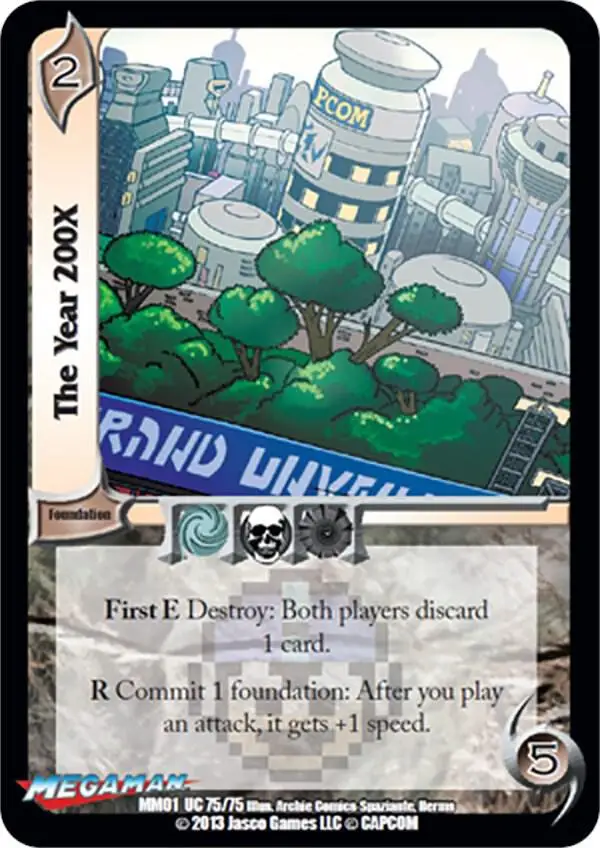 The Year 200X card front