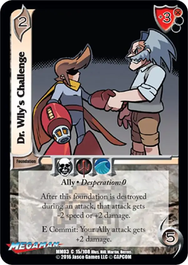 Dr. Wily's Challenge card front