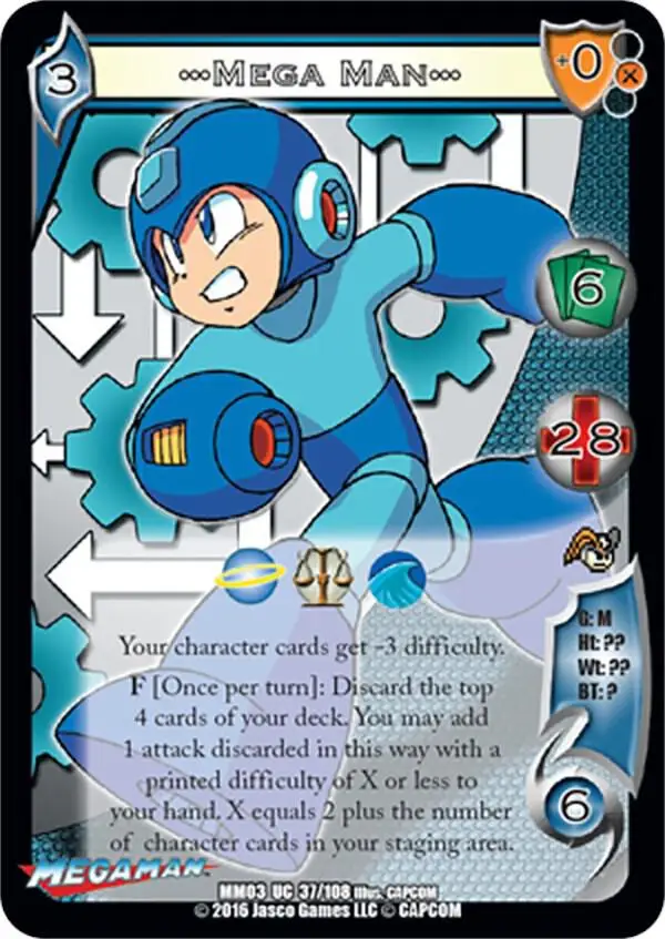 Mega Man card front
