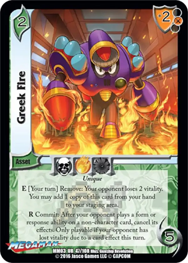 Greek Fire card front